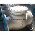 API6d Grande largeur Wcb Flanged Connection End Check Valve